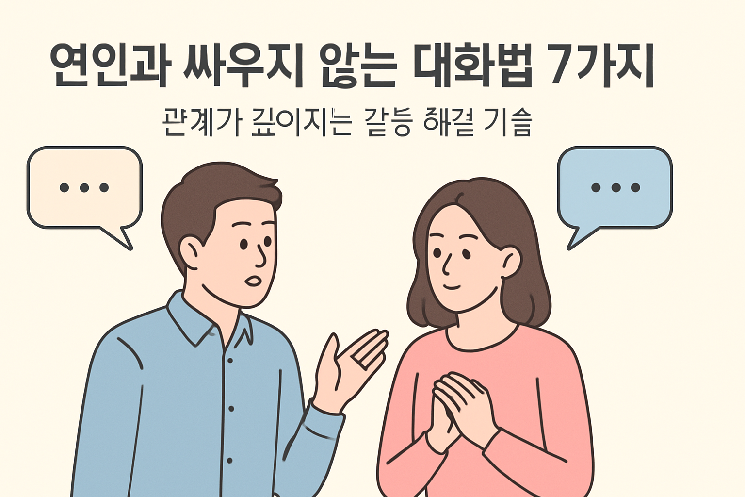 연인과 싸우지 않는 대화법 7가지 – 관계가 깊어지는 갈등 해결 기술