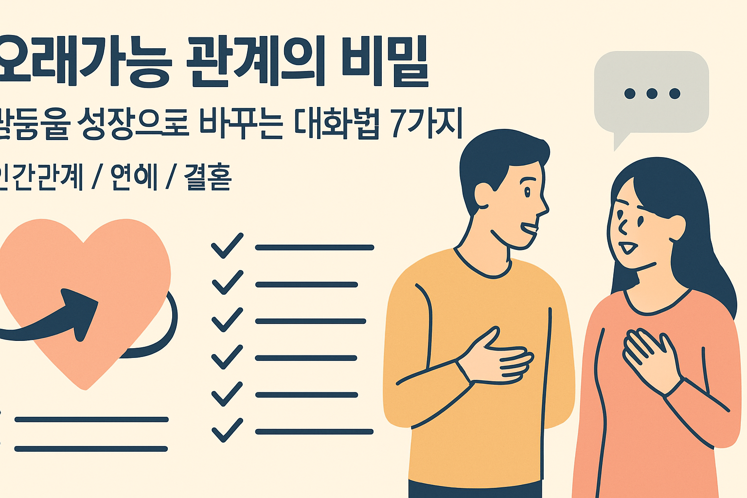 오래가는 관계의 비밀: 갈등을 성장으로 바꾸는 대화법 7가지