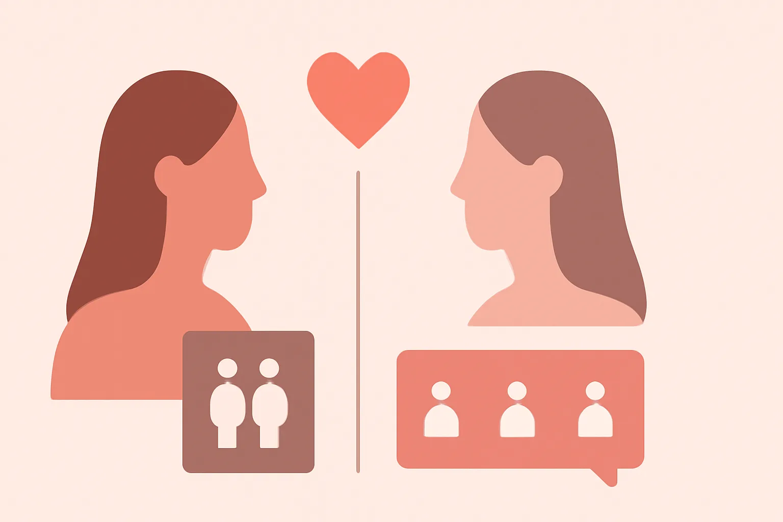 연인과 친구, 관계 유형에 따라 기준이 달라질까